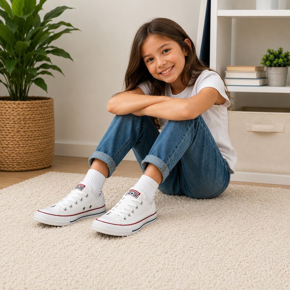 Converse Chuck Taylor All Star Low White Kids Size 1